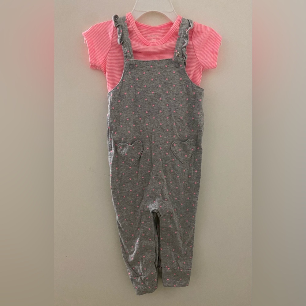 #K36 🌈 | Carter’s | Baby Girl Overall Set | 12 months
